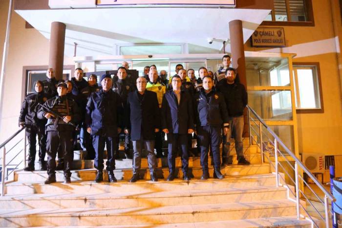 Çameli Protokolü Görevi Başındaki Personelleri Yalnız Bırakmadı