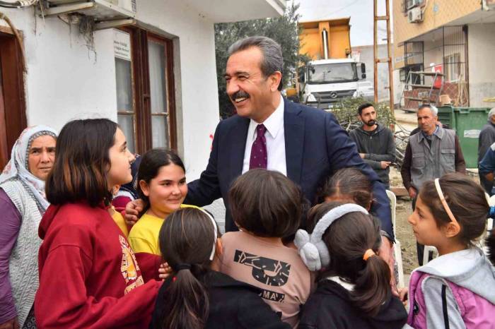 Başkan Çetin, Dörtler’de Asfalt Çalışmalarını Denetledi