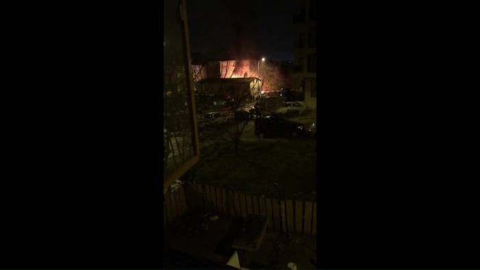 Sultanbeyli’de Kur’an Kursunun Çatısı Alev Alev Yandı