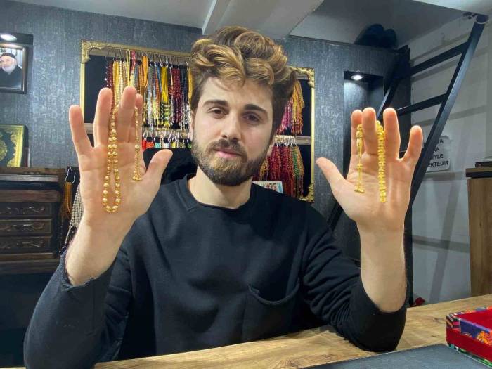 Elazığ’da El Yapımı Yatırımlık 14 Ayar Altın Tespihlere Yoğun İlgi: 70 Bin Liraya Kadar Alıcısı Var