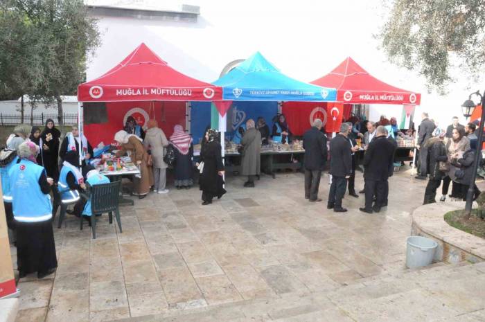 Muğla’da Gazze’ye Destek Pazarı Açıldı