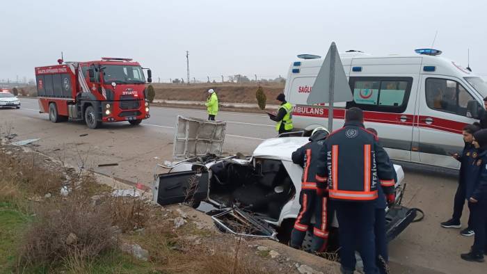 Malatya’da Takla Atan Otomobilde Bir Kişi Yaralandı