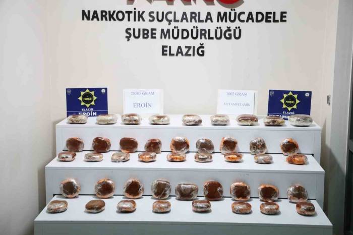 Elazığ’da Uyuşturucuya Büyük Darbe: 29 Kilo Uyuşturucu Ele Geçirildi