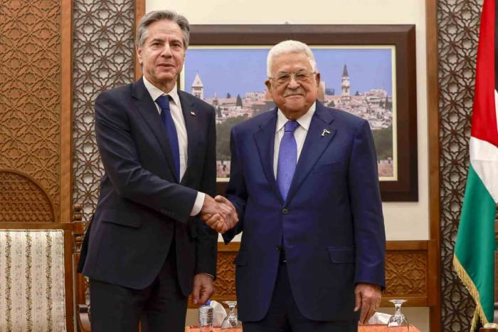 Blinken, Mahmud Abbas İle Görüştü