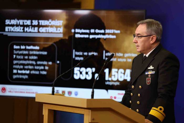 Msb: “Irak Ve Suriye’nin Kuzeyi Dahil Son Bir Haftada 45 Terörist Etkisiz Hale Getirilmiştir”