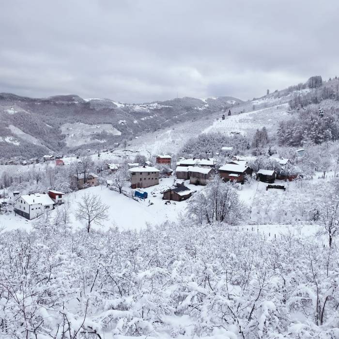 Sakarya’nın Yüksek Kesimlerine Kar İle Gelen Güzellik