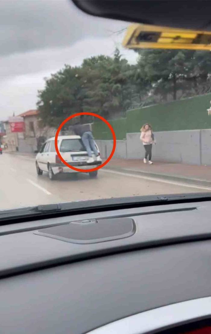 Bursa’da Tehlikeli Yolculuk Kamerada