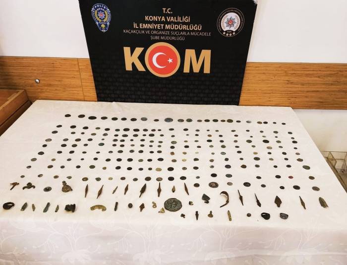 Konya’da Tarihi Eser Kaçakçılarına Operasyon: 3 Gözaltı