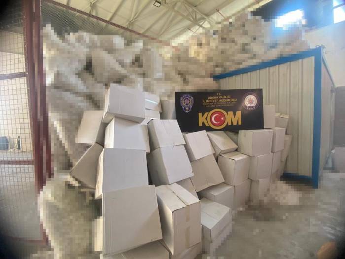 Adana’da 40 Milyon 480 Bin Makaron Ele Geçirildi