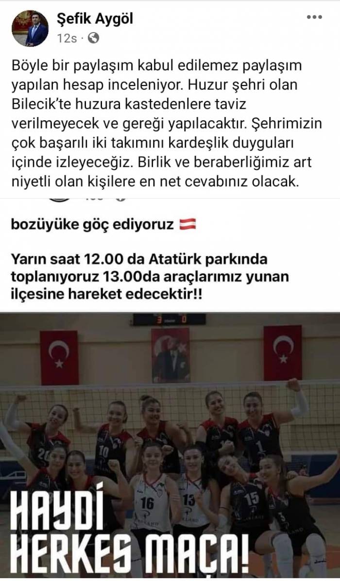 Skandal Paylaşıma Bilecik Valisi Aygöl El Attı