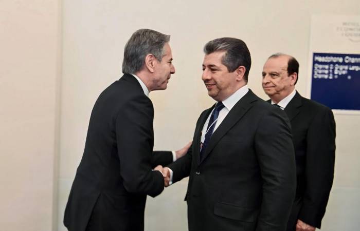 Abd Dışişleri Bakanı Blinken, Ikby Başbakanı Barzani İle Bir Araya Geldi