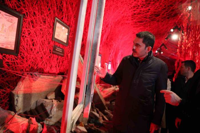 Murat Kurum, Gazzeli Çocuk Ressamlar Sergisi’ni Gezdi