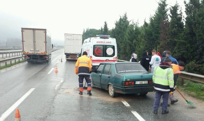 Bilecik’te Yaşanan Trafik Kazasında 1 Kişi Yaralandı