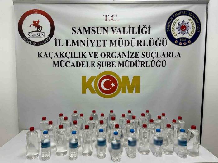 Samsun’da Kaçakçılıkla Mücadele: Çok Sayıda Etil Alkol Ele Geçirildi