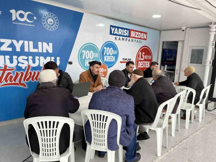 ’yarısı Bizden’ Kampanyası Bilgilendirme Tırlarına Yoğun İlgi