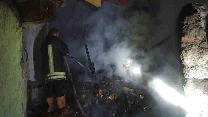 Çorum’da Korkutan Kömürlük Yangını