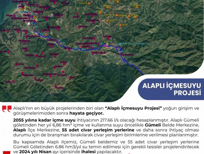 Alaplı’da 30 Yıllık İçme Suyu Sona Gelindi