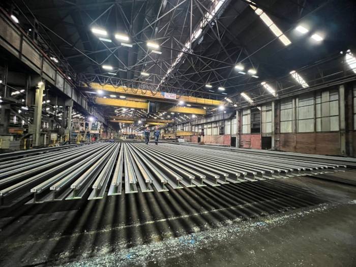 Alikahya Tramvayında Rayların Üretimi Tamamlandı