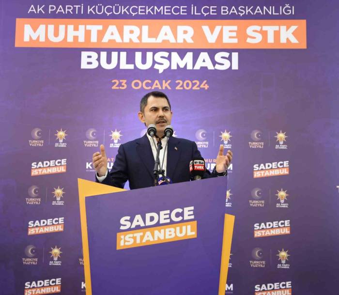 İbb Başkan Adayı Murat Kurum: "muhtarlarımız Bizim Her Zaman Mesai Arkadaşımız Olacak”