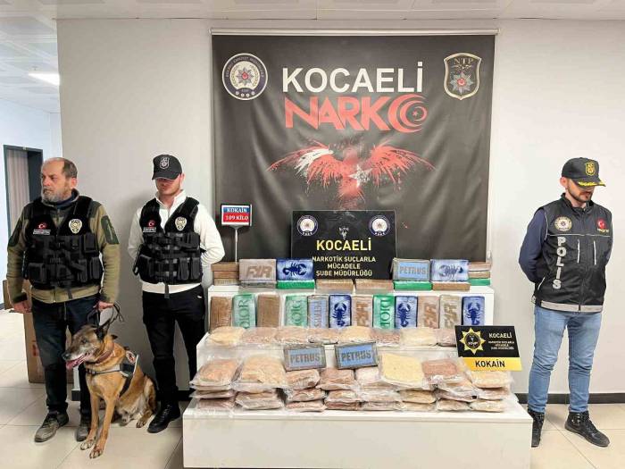 Akrep Logolu Paketlerdeki 109 Kilo Uyuşturucu Böyle Ele Geçirildi