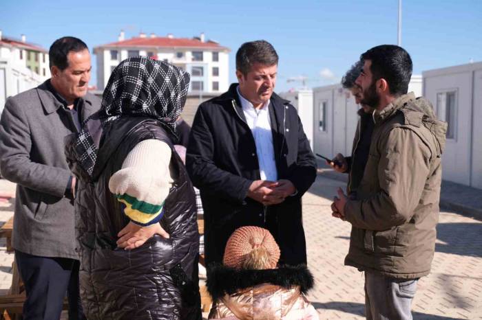 Milletvekili Tutdere, Konut Alanı Ve Konteyner Kentte İncelemede Bulundu