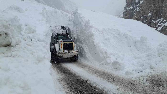 Hakkari’de Çığ Bölgesindeki Çalışmalarda 10 Metre Yüksekten Düşen Ekip Şefi Yaralandı