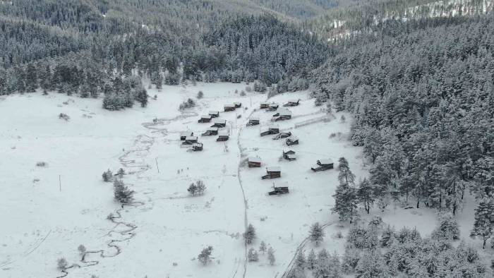 Kastamonu’nun Yaylalarında Kartpostallık Kış Görüntüleri