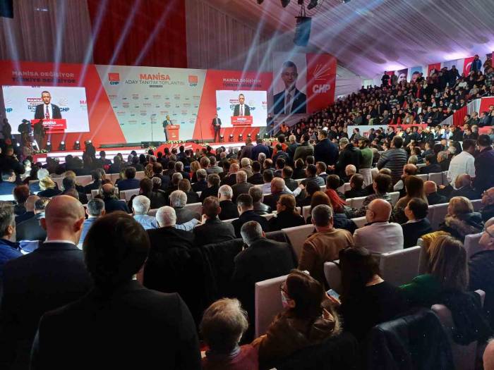 Chp Genel Başkanı Özgür Özel Partisinin Manisa Belediye Başkan Adayları Tanıtım Toplantısına Katıldı