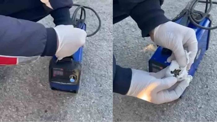 Kaynak Makinasından Uyuşturucu Çıktı