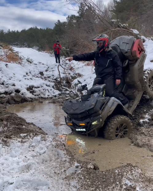 Tokat’ta Atv Tutkunu Komik Anlarıyla Yüzleri Güldürdü