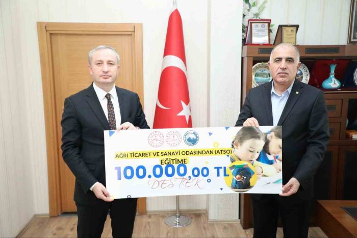 Ağrı’da Atso’dan Eğitime 100 Bin Liralık Destek