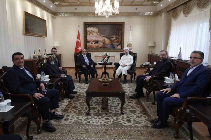 Katar Vakıflar Ve İslam İşleri Bakanı Al Ghanim’dan Diyanet İşleri Başkanı Erbaş’a Ziyaret