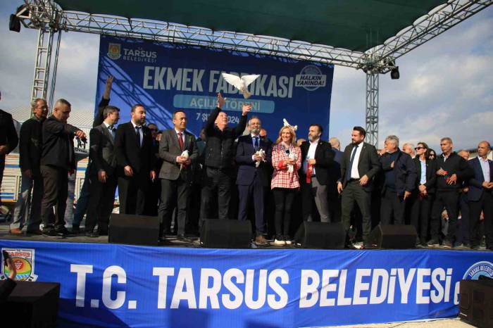 Aylık 2 Milyon Kapasiteli Tarsus Ekmek Fabrikası Törenle Açıldı