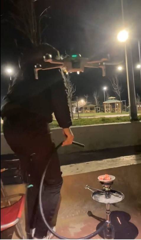 Dron Şakasıyla, Sigara Bırakma Gününe Dikkat Çekti