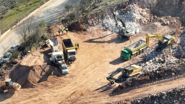 Teleferik İçin Otopark Alanları İnşa Ediliyor