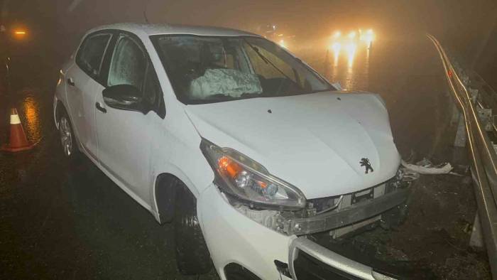 Elazığ’da Yağış Ve Sis Kazayı Beraberinde Getirdi: 1 Yaralı