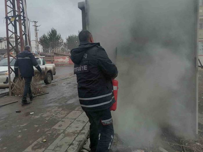 Kars’ta Trafo Yangını