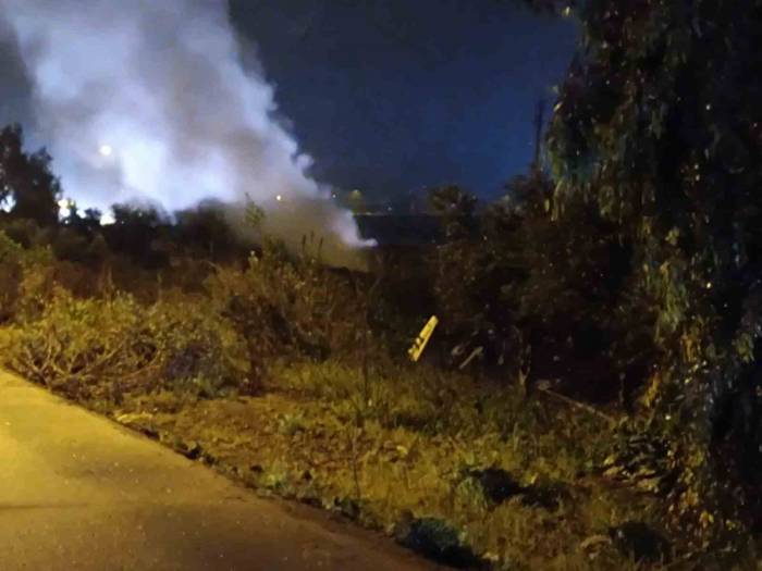 Doğalgaz Borusu Patladı, Sızan Gaz Cep Telefonu Kamerasıyla Görüntülendi