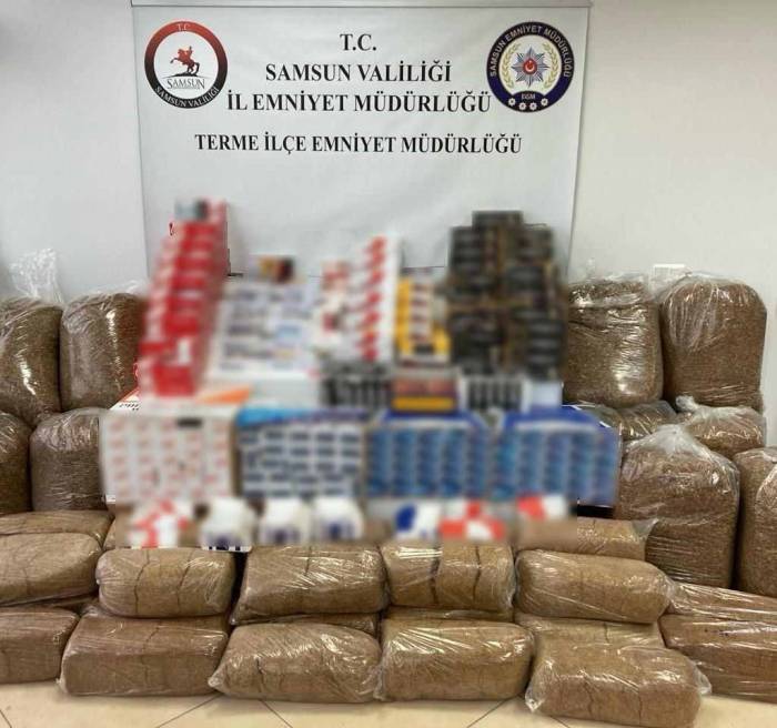 Samsun’da 1 Ton 360 Kilo Kaçak Tütün Ele Geçirildi