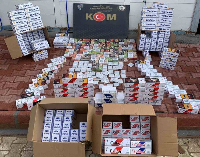 Malatya’da 778 Bin Adet Kaçak Makaron Ele Geçirildi