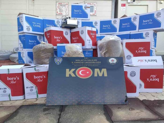 Malatya’da Kaçakçılık Operasyonu
