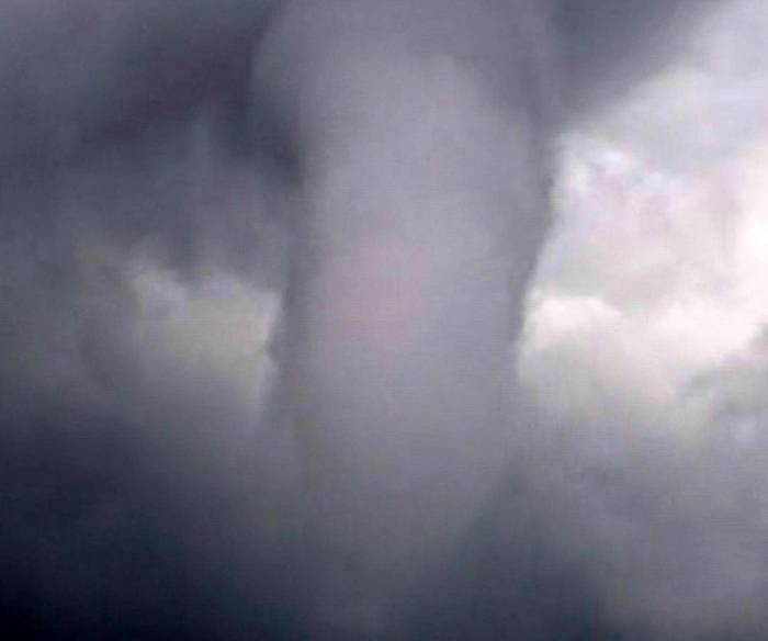 Zeytin Ağaçlarını Yerinden Söken Devasa Hortum Cep Telefonuyla Görüntülendi