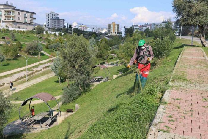 Toroslar’da Park Ve Yeşil Alanlara Bakım