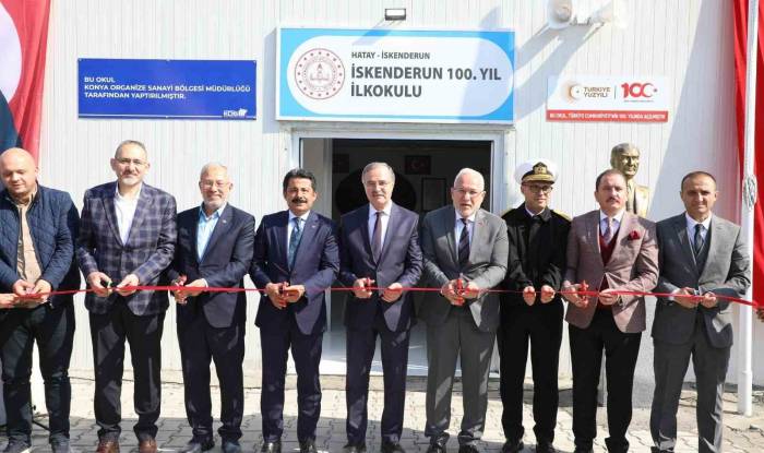 Konya Osb Tarafından İskenderun’a Kazandırılan İlkokulun Açılışı Yapıldı