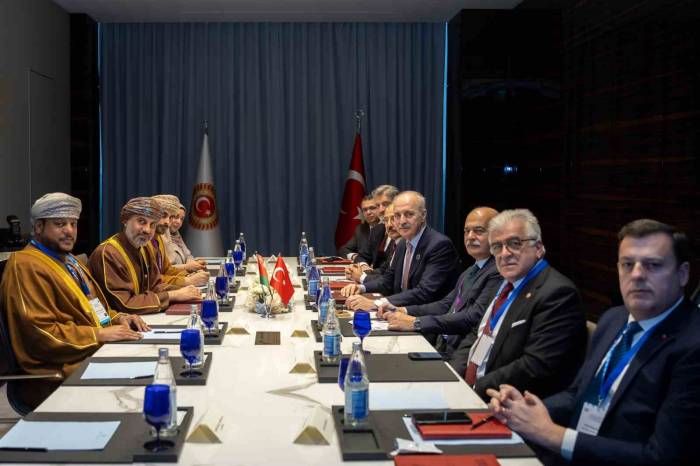 Tbmm Başkanı Kurtulmuş, Umman Şura Meclisi Başkanı Al Maawali İle Bir Araya Geldi