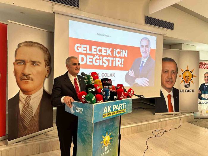 Ak Parti Nilüfer Belediye Başkan Adayı Celil Çolak: “Yüzde 62 İle Kazanacağız”
