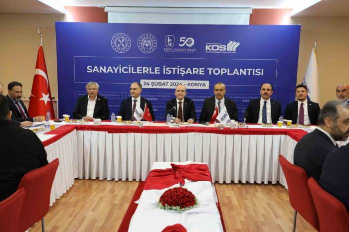 Bakan Şimşek, Konya Osb’de Sanayicilerle Buluştu