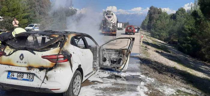 Muğla’da Araç Yangını