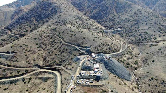 (Düzeltme) Göçüğün Yaşandığı Bedri Aydın Madencilik’e Ait Alan Dron İle Görüntülendi