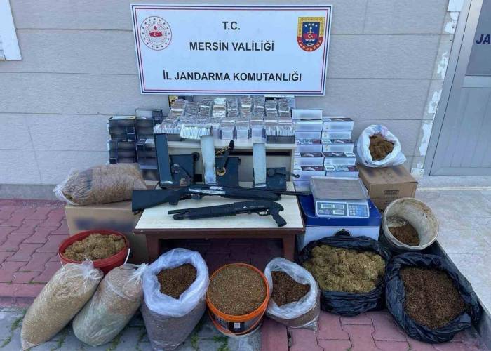 Mersin’de Kaçak Sigara Operasyonu: 5 Gözaltı